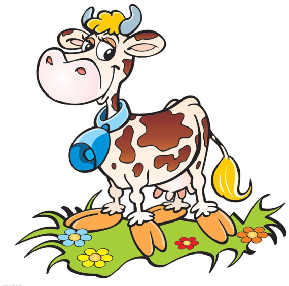 Vache - Funny Animal Clip Art - Png Download (600x585), Png Download