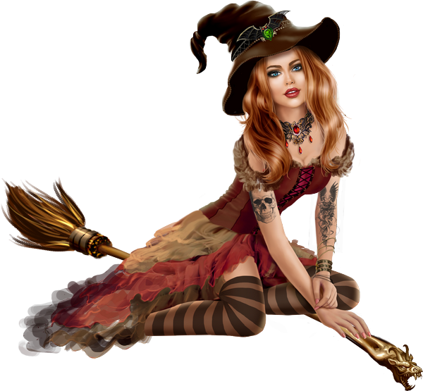 Witch Png Clipart (600x555), Png Download