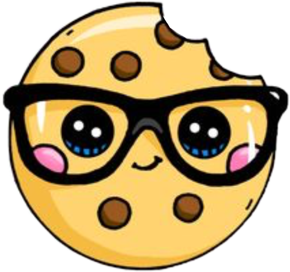 Kawaii Keks Sticker Myown Brille Glubschaugen Freetoedi - Kawaii Cookie Clipart (578x542), Png Download