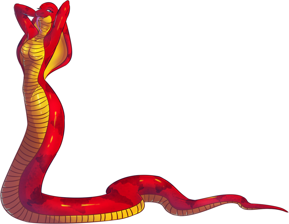 At Red By Scissorsrunner - Snake Clipart (1016x786), Png Download