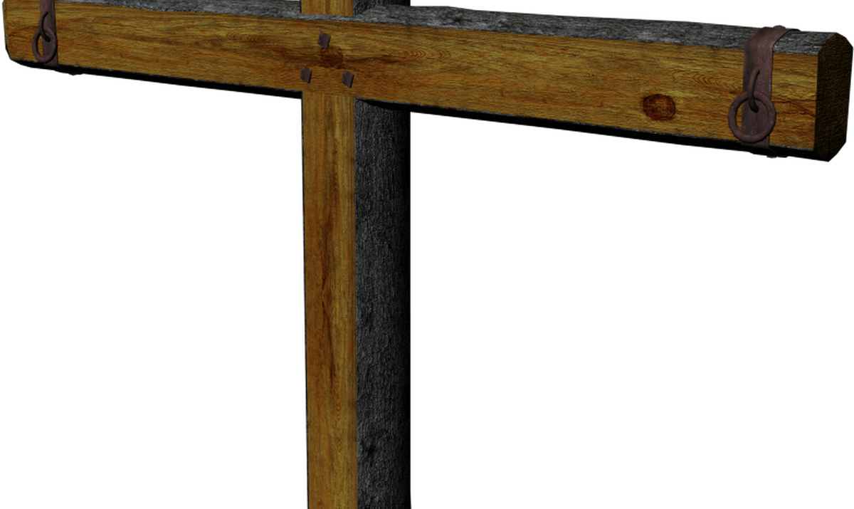 Rugged Cross Clipart Rugged Wooden Cross Png Png - Portable Network Graphics Transparent Png (1200x715), Png Download