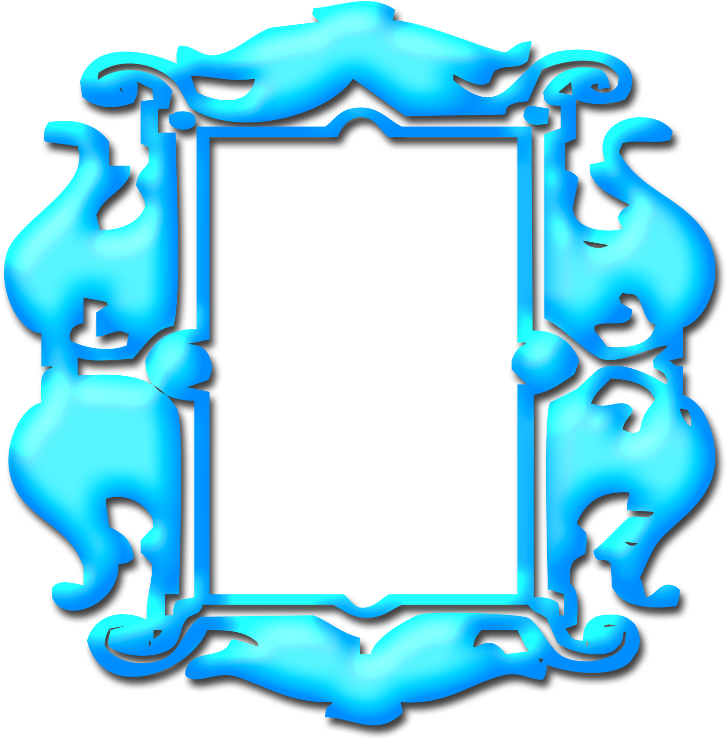 Free Frames, Frame Clipart, Pattern Wallpaper, Flourish, - Picture Frame - Png Download (1500x1500), Png Download