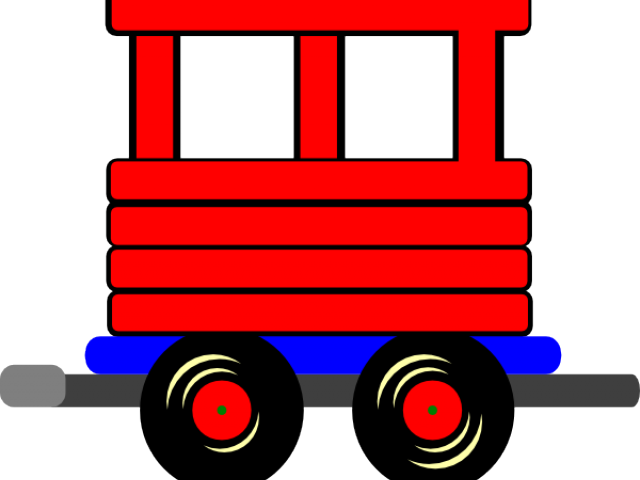 Engine Clipart Line Art - Train Box Car Clipart Png Transparent Png (640x480), Png Download