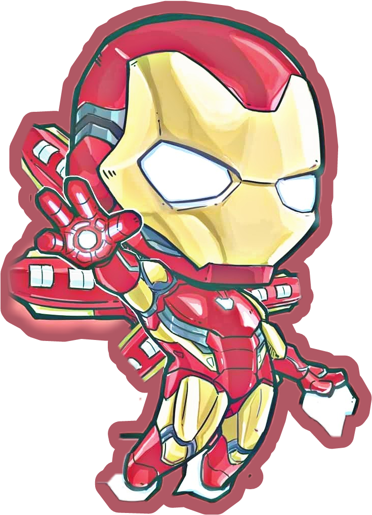 Ironman Sticker - Iron Man Clipart (758x1021), Png Download