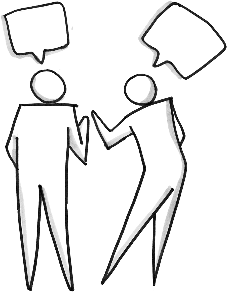 Two People Talking - Group Of People Talking Clipart - Png Download (902x1159), Png Download