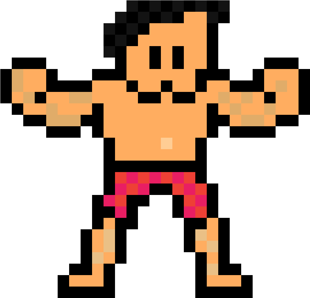 Smoke Man Megaman - Pixel Man Transparent Clipart (1000x963), Png Download