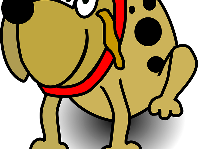 Fat Dog Cliparts - Purple Cartoon Dog - Png Download (640x480), Png Download