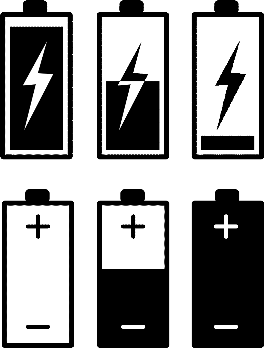 Utilisation De La Batterie Pile Chargement Téléphone - Pila Png Clipart (1024x1369), Png Download