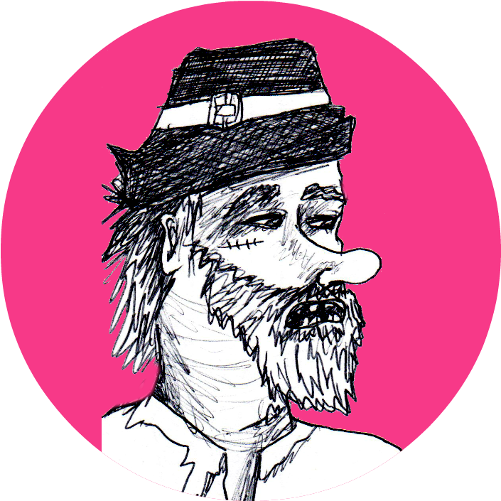 Homeless 20pilgrim 20pink Small - Illustration Clipart (726x741), Png Download