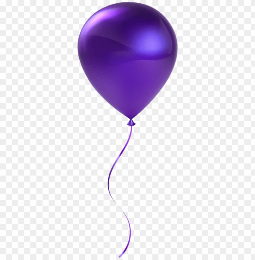 Free Png Single Purple Balloon Transparent Png Images - Purple Transparent Balloons Clipart (840x859), Png Download