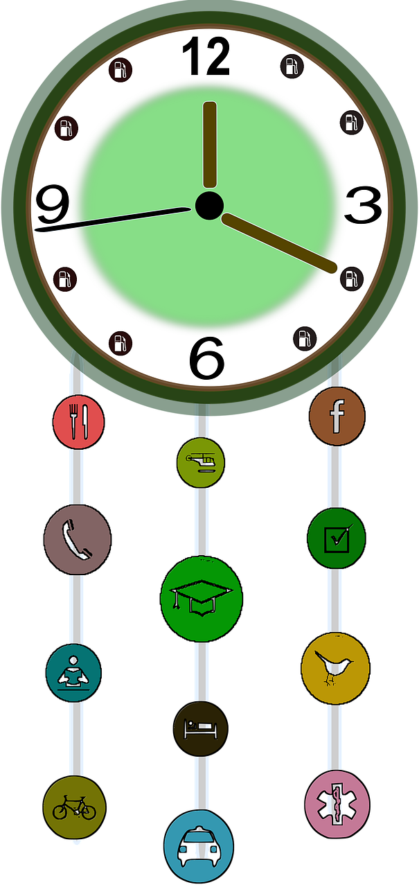 Clock Clipart (605x1280), Png Download