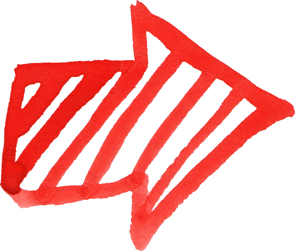Free Download - Red Arrow Png Brush Stroke Clipart (975x829), Png Download