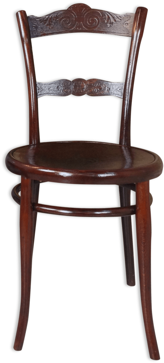 Paire De Chaises Thonet N100 Bois Materiau Couleur - Windsor Chair Clipart (1457x1457), Png Download