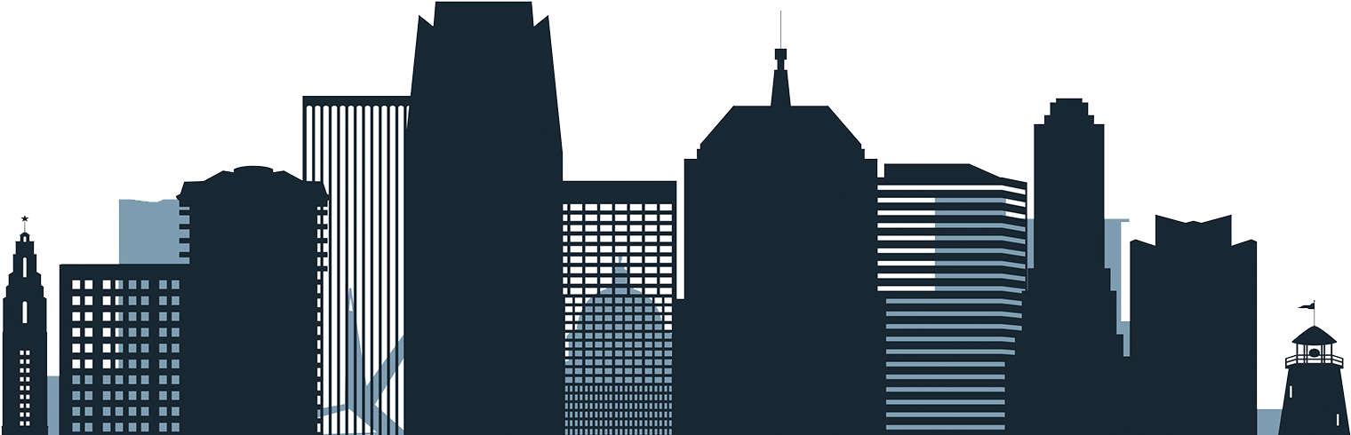 Okc Skyline Vector Clipart (1920x500), Png Download