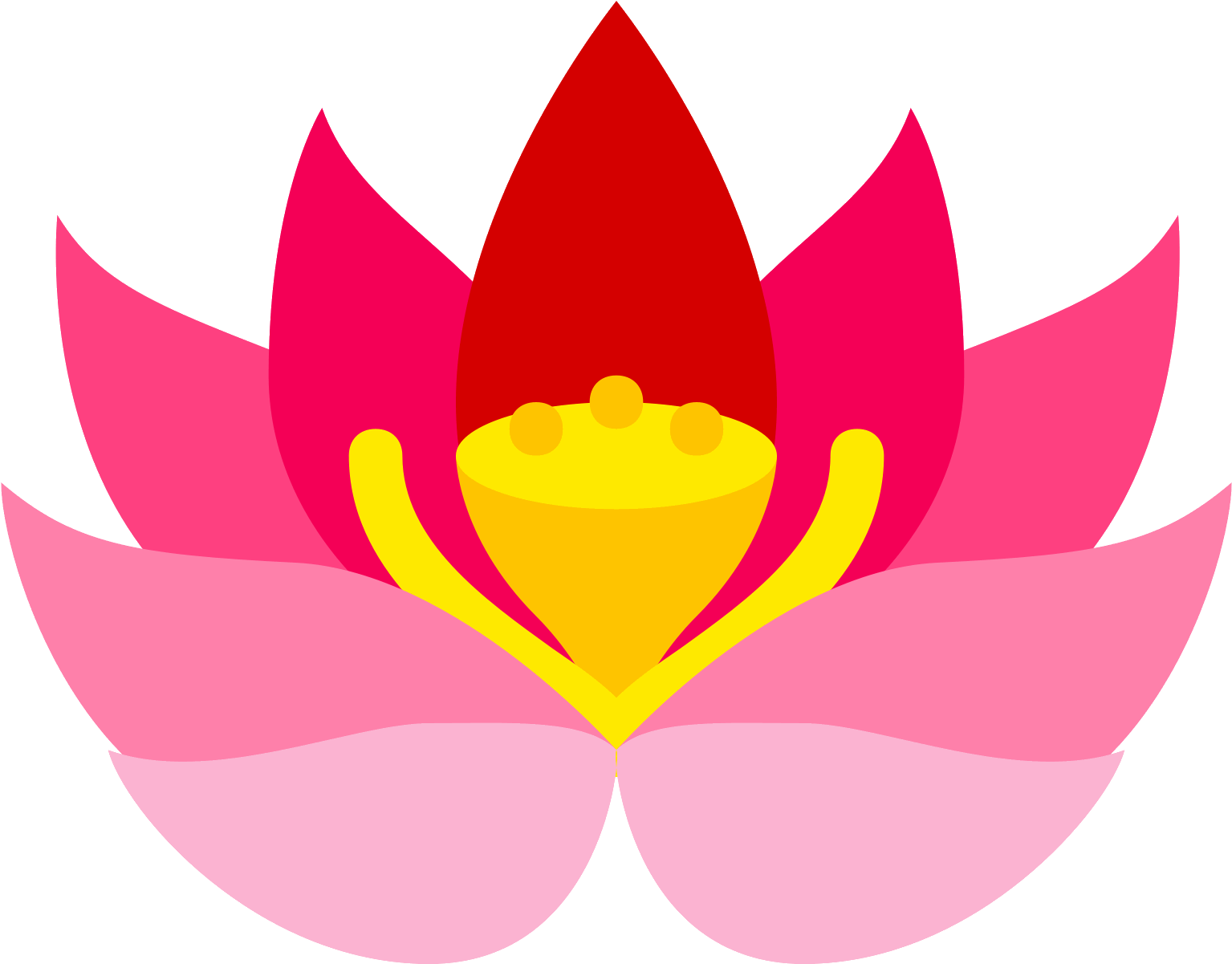 Flower Graphic Png - Icon Lotus Clipart (1535x1201), Png Download
