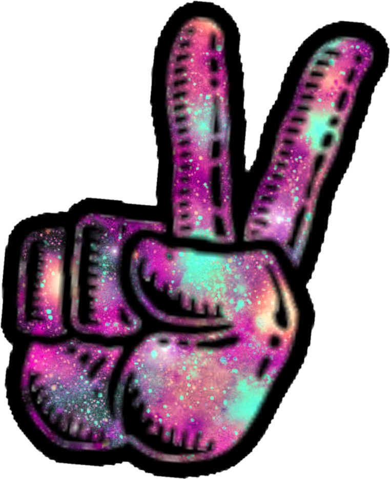 #galaxy #peace #finger #deuces #hello #greeting #message Clipart (1024x1217), Png Download