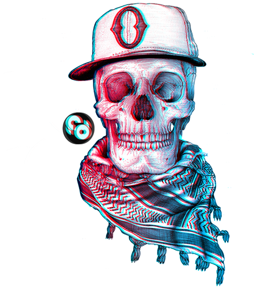 Retro Skull Clipart (600x600), Png Download