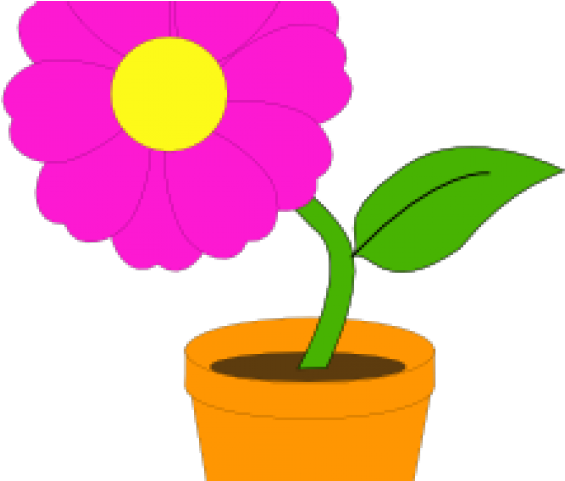 Flower In A Pot Clipart - Png Download (640x480), Png Download