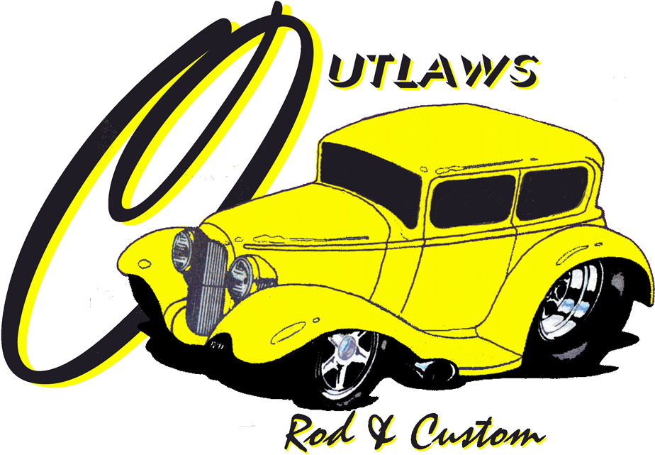 Outlaws Rod & Customs - Antique Car Clipart (924x641), Png Download