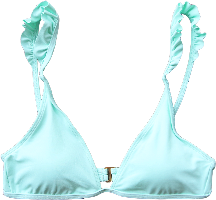 Laguna Ruffle Top - Brassiere Clipart (903x836), Png Download