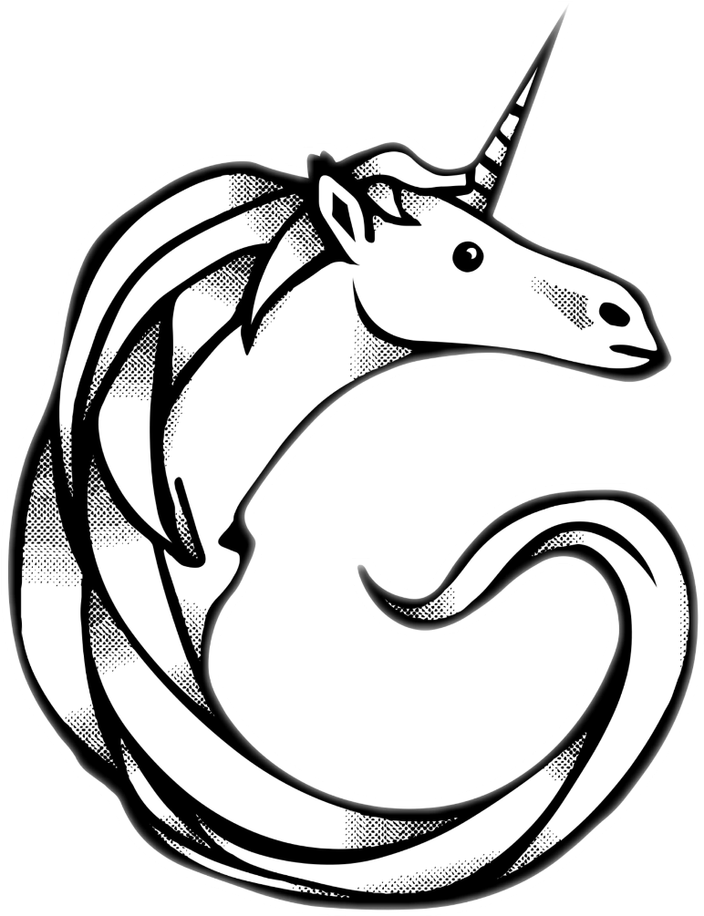 Unicorn Sticker - Illustration Clipart (1024x1024), Png Download