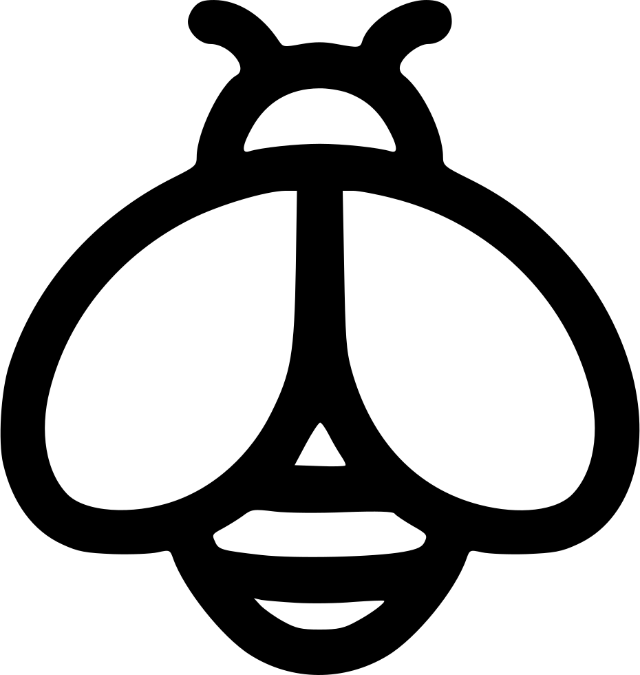 Svg Icon Free Download - Bee Icon Png Clipart (930x980), Png Download
