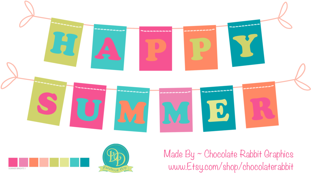 Happy Summer Png - Digitals Clipart (1024x585), Png Download