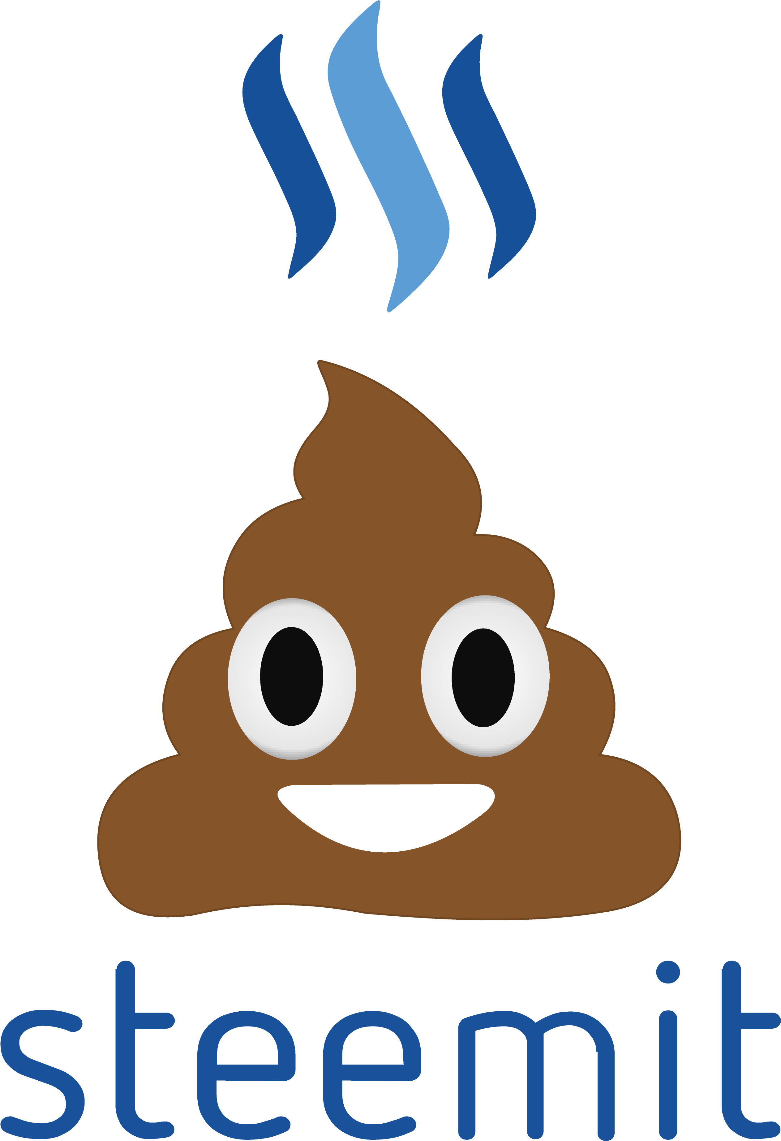 Steemit Is The Shit Artboard - Big Poop Emoji Clipart (2525x3687), Png Download