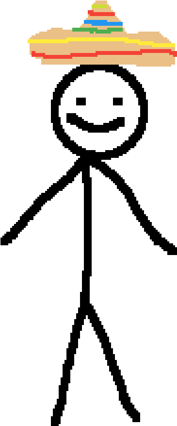 Mike The Stickman But It's In Mexico - Cartoon Clipart (800x1000), Png Download