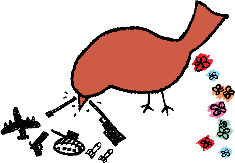 Peace Bird Dove Tank Color Colour Coral 3 Zeugma Peacesymbol - Clip Art - Png Download (999x706), Png Download