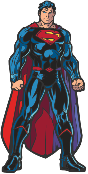 Superman Figpin Clipart (500x702), Png Download