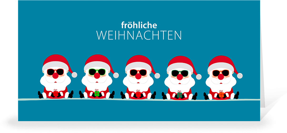 Lustige Weihnachtskarte Als Humorvoller Weihnachtsgruß - Skull Clipart (1280x1280), Png Download