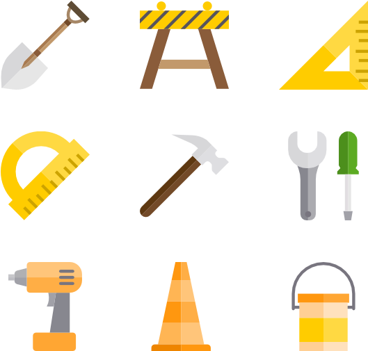Icons Free Construction Clipart (600x564), Png Download
