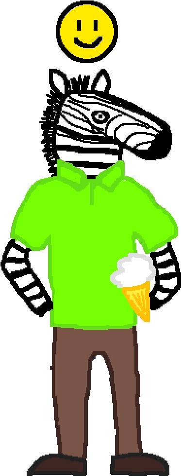 Zebra 1 Nuetral - Cartoon Clipart (1400x1400), Png Download