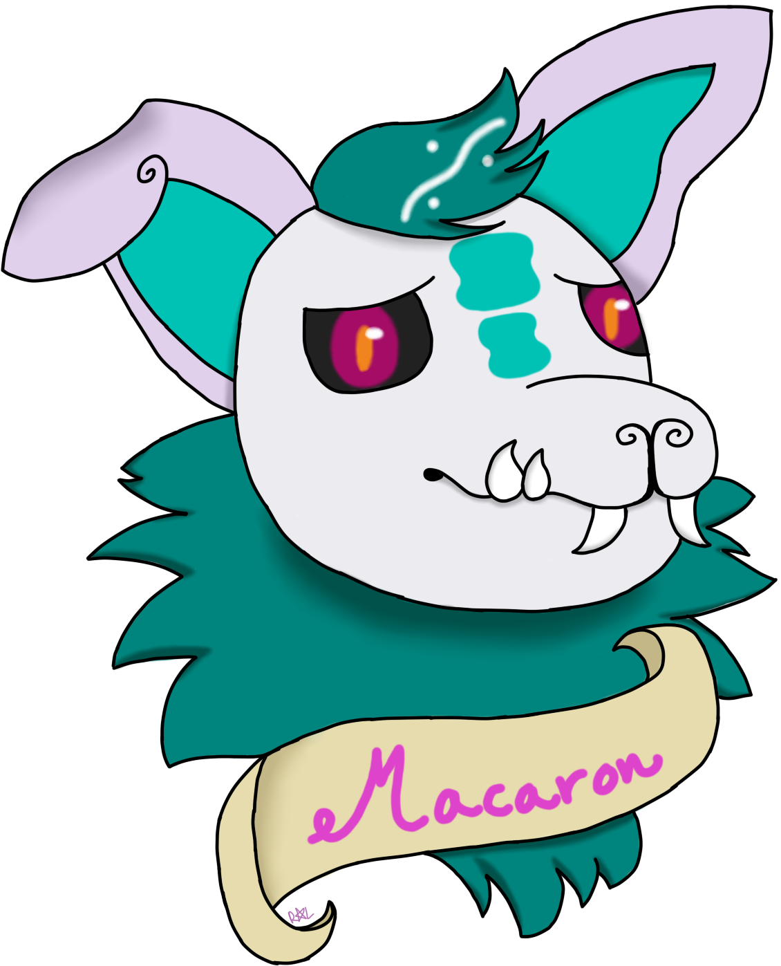 Macaron [art Trade]- Transparent - Cartoon Clipart (1500x1900), Png Download