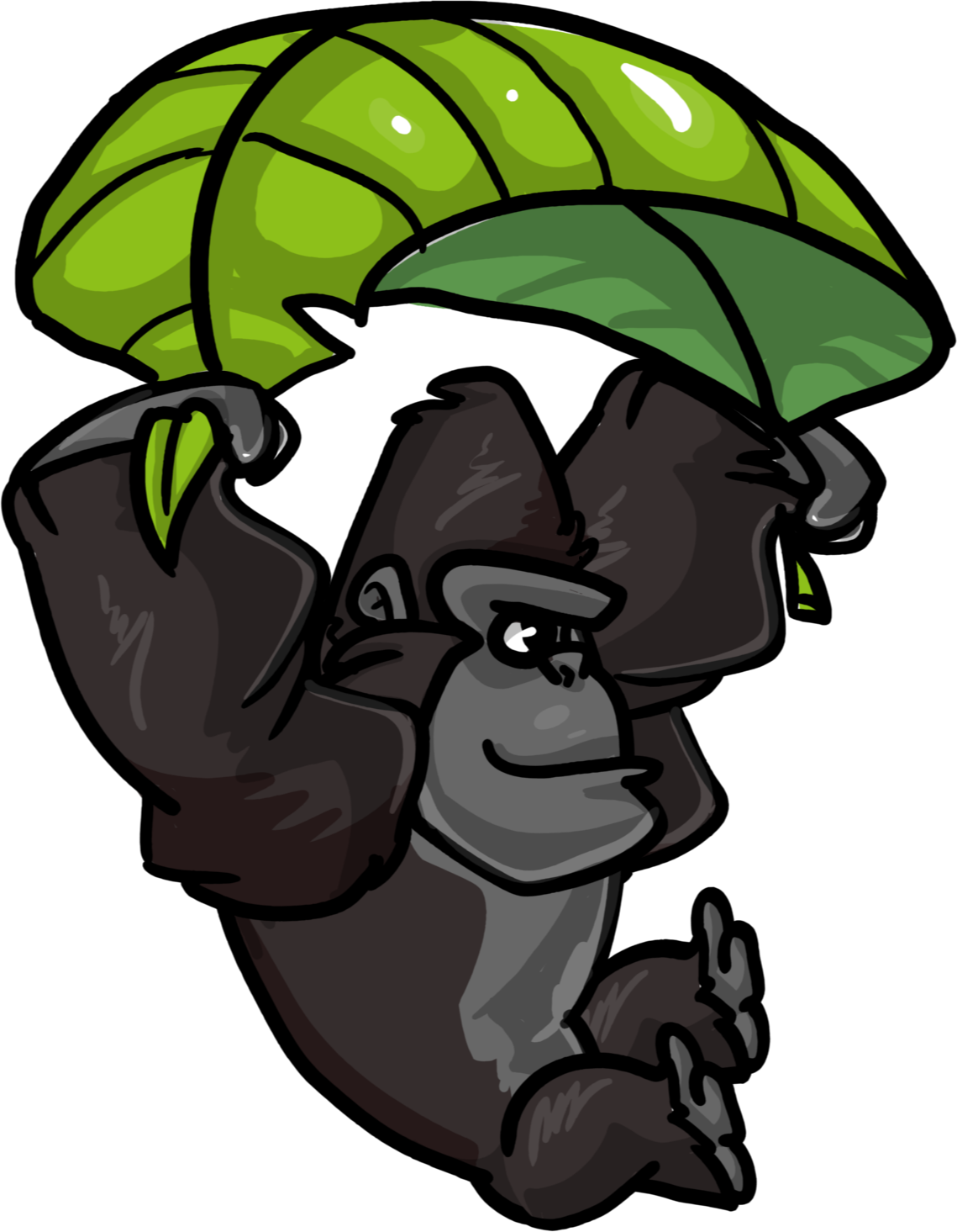 Gorilla11 - Actor - Cartoon Clipart (1139x1465), Png Download