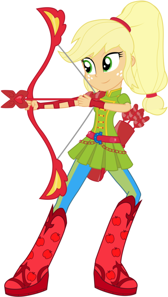 Archer-applejack By Amante56 - Mlp Eg Friendship Games Base Clipart (547x963), Png Download