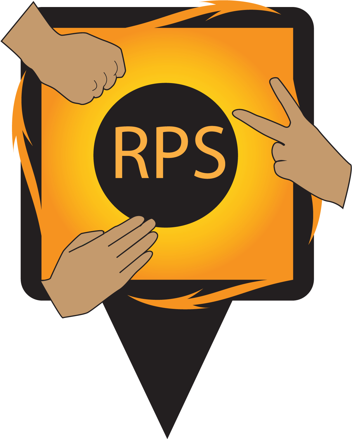 Rock Paper Scissors Munzee - Traffic Sign Clipart (824x1025), Png Download