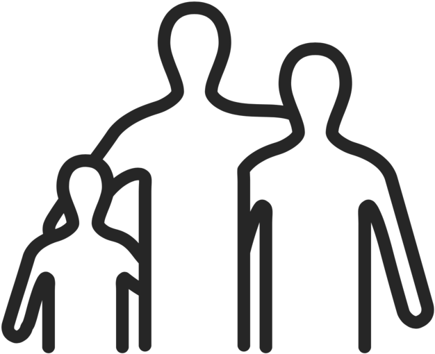 Family Silhouette Clip Art - Png Download (1000x879), Png Download