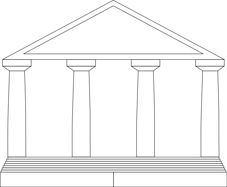 Roman Temple Clipart (748x616), Png Download