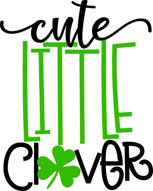 Cute Little Clover Clipart (500x627), Png Download