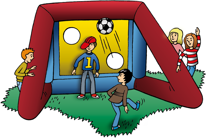 Hüpfburg Clipart - Cartoon - Png Download (709x610), Png Download