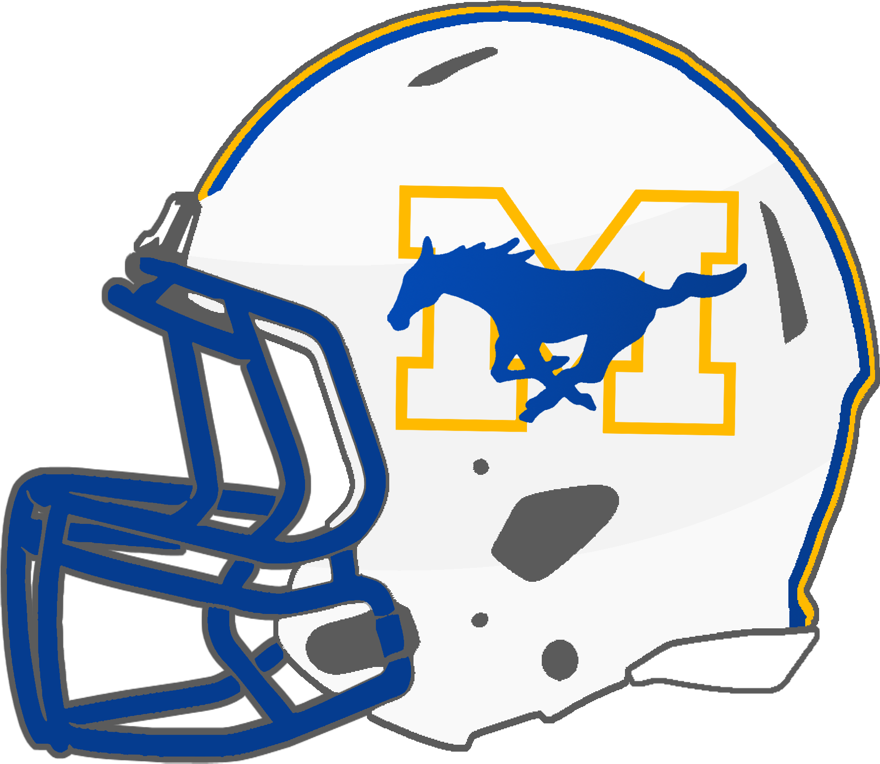 Mantachie Mustangs Kemper County High School Logo Clipart Full Size