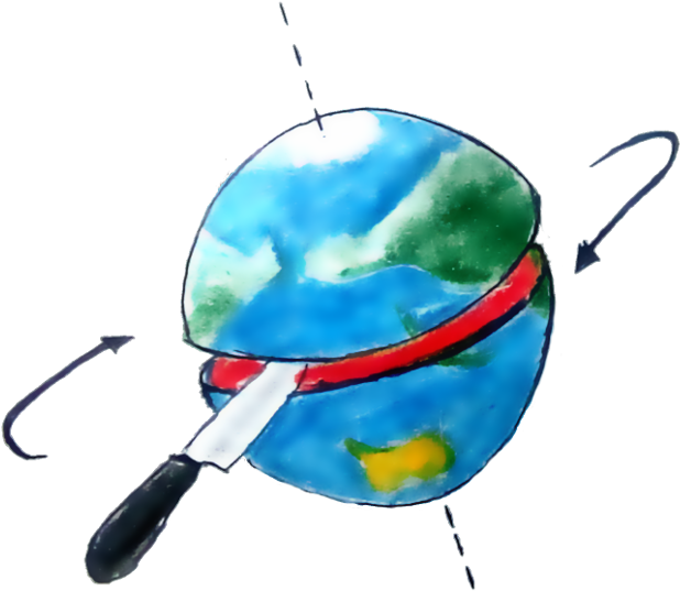 The Half We're On Is “up”, And The Other Half Is “down” Clipart (800x553), Png Download