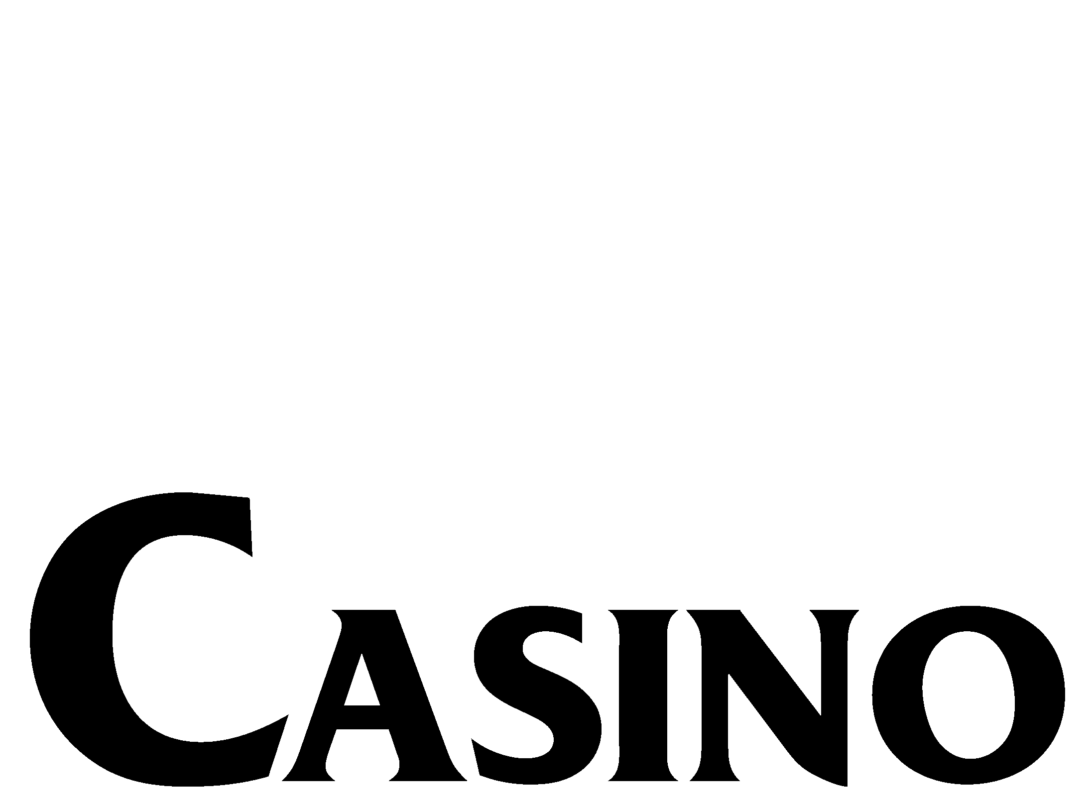 Casino Logo Black And White - Casino Clipart (2400x2400), Png Download