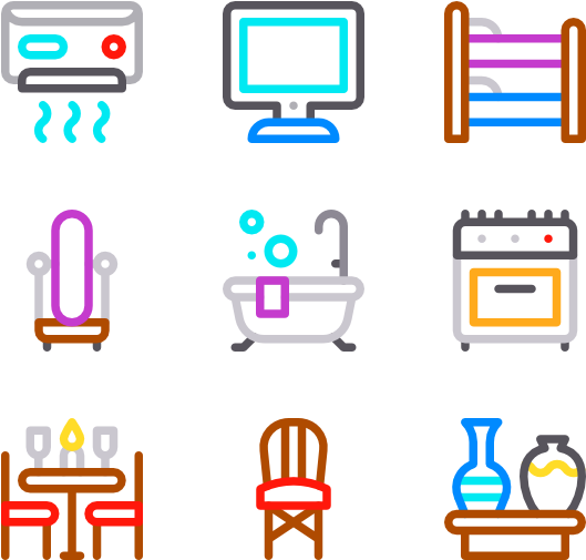 Home Decoration Clipart (600x564), Png Download