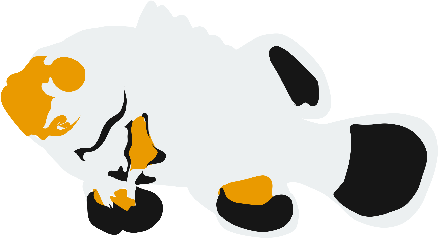 Clownfish Drawn In Adobe Draw Aquatic Logos, Superhero Clipart (1800x1275), Png Download