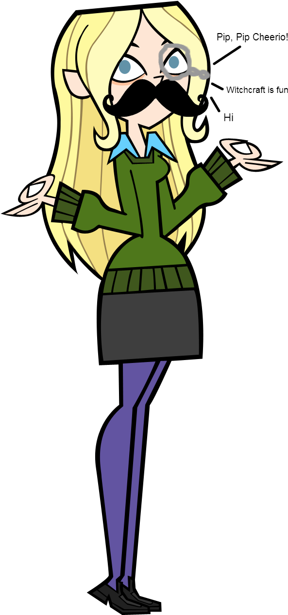 Total Drama Dawn Png - Total Drama Dawn Anime Clipart (593x1264), Png Download
