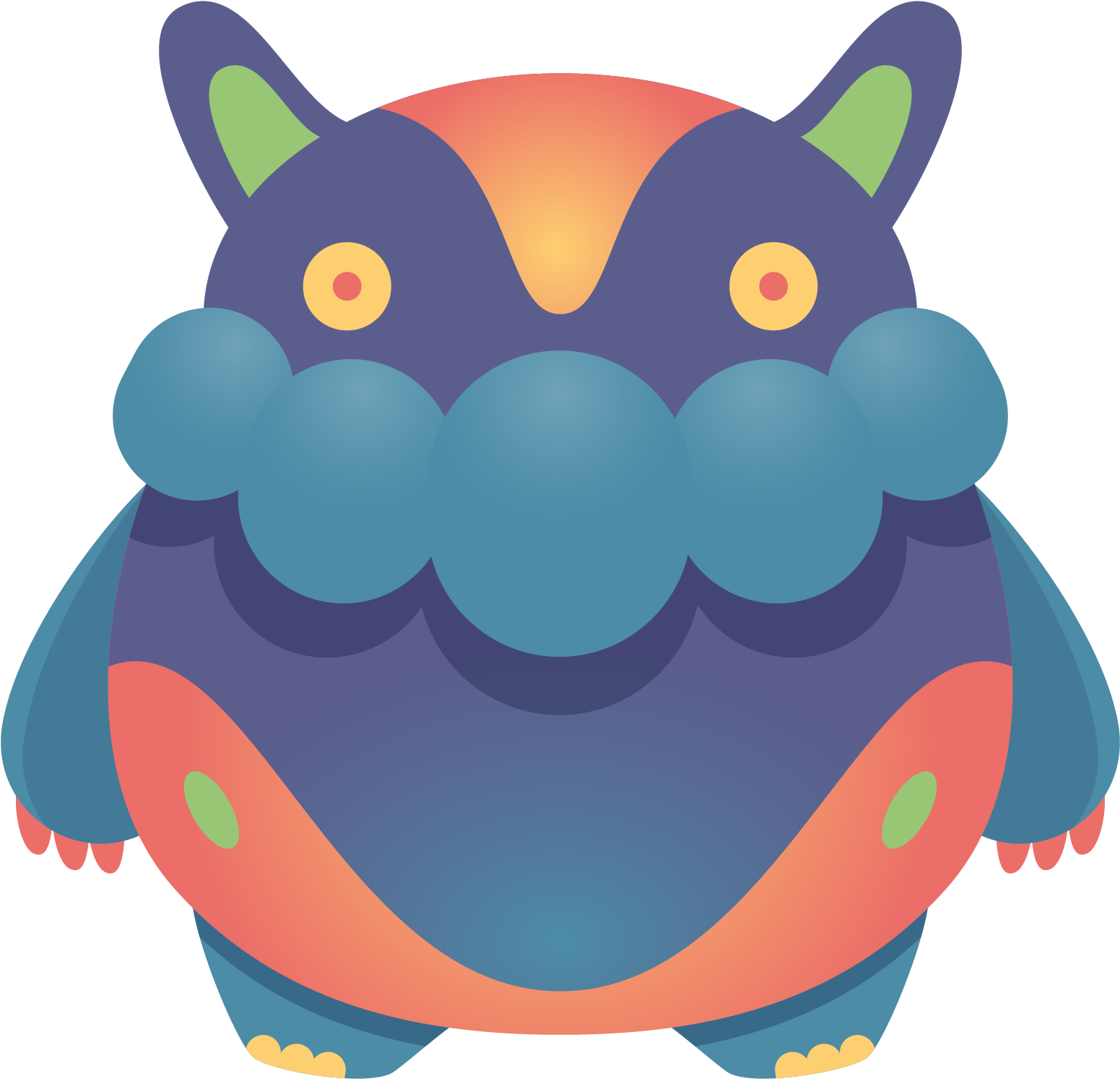 Monster Illustrator , Png Download - Cartoon Clipart (1551x1493), Png Download