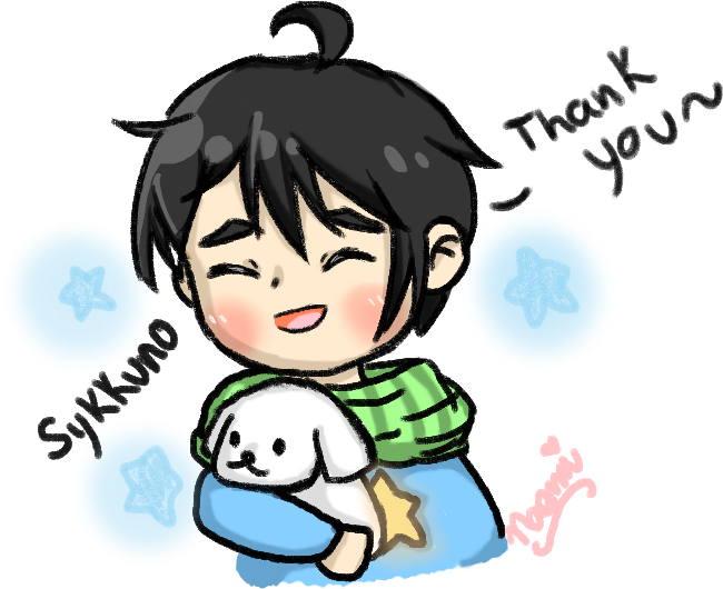 Happy Birthday @sykkuno ^^ - Cartoon Clipart (700x700), Png Download